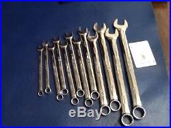 Snap On OEXM712B 12pc 12pt Metric Combination Wrench Set Flank drive