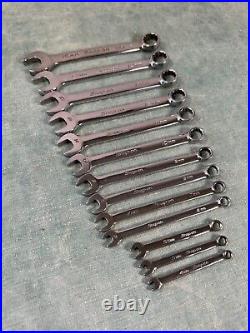 Snap-On OEXM 13pc 12 Pt 6 pt Metric Combination Wrench Set 4-15mm