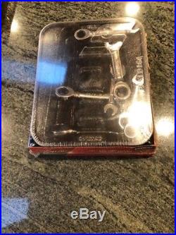 Snap On Oxirm707 7 Pc Metric Stubby Ratcheting Combination Wrench Set, New