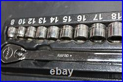 Snap-On RAF80 10pc Metric Wrench & Socket Set 113CHJ