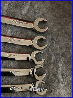 Snap On Rxsm605b Open End Metric Flare Nut Wrench Set 10mm 11mm 12mm 13mm 14mm