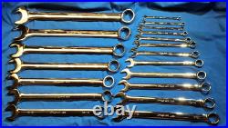 Snap On SOEXFSET1BG 38pc 12-Pt Metric/SAE Combination Wrench Master Set in FOAM