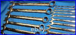 Snap On SOEXFSET1BR 38pc 12-Pt Metric/SAE Combination Wrench Master Set in FOAM