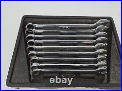 Snap On SOEXLM710B 9-Piece Metric Flank Drive Wrench Set 11-19 mm (Missing 10mm)