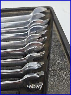 Snap On SOEXLM710B 9-Piece Metric Flank Drive Wrench Set 11-19 mm (Missing 10mm)