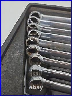 Snap On SOEXLM710B 9-Piece Metric Flank Drive Wrench Set 11-19 mm (Missing 10mm)