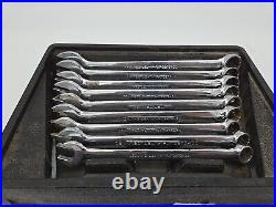 Snap On SOEXLM710B 9-Piece Metric Flank Drive Wrench Set 11-19 mm (Missing 10mm)