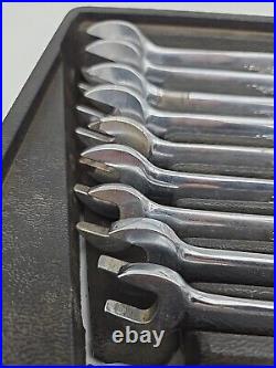 Snap On SOEXLM710B 9-Piece Metric Flank Drive Wrench Set 11-19 mm (Missing 10mm)