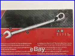 Snap-On SOEXRM710 10pc 12pt Metric Flank Drive Plus Ratcheting Combo Wrench Set