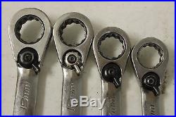 Snap On SOEXRM710 10pc Metric Ratcheting Flank Wrench Set (27521)B
