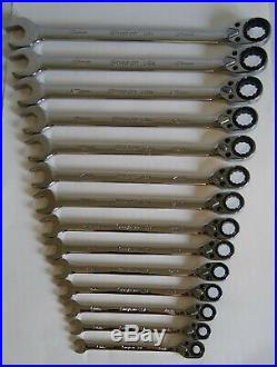 Snap On SOXRRM01FBRX 14 Piece Flank Drive Plus Ratcheting Wrench Set 6mm to 19mm