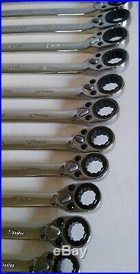 Snap On SOXRRM01FBRX 14 Piece Flank Drive Plus Ratcheting Wrench Set 6mm to 19mm