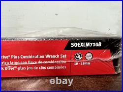 Snap On Soexlm710b 10 Piece Long Metric Flank Drive Plus Combination Wrench Set