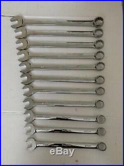 Snap-On Tools 11 Piece Metric Combination Wrench Set 21mm to 36mm, 12 Point Set