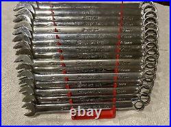 Snap On Tools 16pc Metric Combination Wrench Set 9mm-24mm SOEXM710 OEXM705