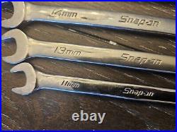 Snap-On Tools 8pc Metric Reversible Ratcheting Combination Wrench Set