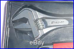 Snap On Tools Adjustable Wrench Set, 4pc. Flank Drive With Cushion Grips New