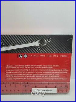 Snap On Tools NEW 6 pc Metric 12-Point 15° Offset Box Wrench Set XDHM606