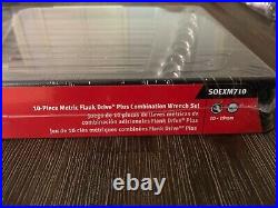 Snap On Tools NEW SOEXM710 Flank Drive Plus MERTIC 10-19mm Wrench Set Sealed