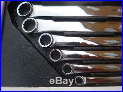 Snap On USA 6pc metric 12 point long box/ring wrench set XDHM606 Free postage