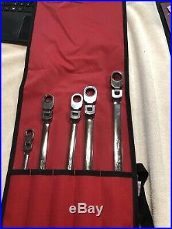 Snap On XFRM705 Extra Long Flex Head Ratcheting Wrench Set