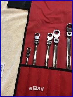 Snap On XFRM705 Extra Long Flex Head Ratcheting Wrench Set