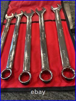 Snap-On oexm705 5 pc 12 point metric combination wrench set 20-24mm sealed