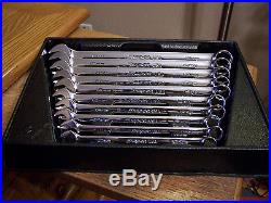 Snap-on 10Pc Metric 12Pt Flank Drive Plus Combination Wrench Set #SOEXM710 VGC