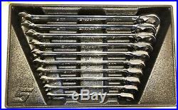 Snap-on 10 pc 12-Point Metric Flank Drive Ratcheting Speed Wrench Set SRXRM710