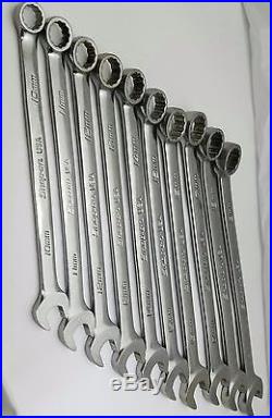 Snap-on 10pc 12pt Flank Drive Plus Metric Combo Wrench Set, 10-19mm, Wrench Rack