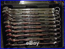 Snap on 12Pt Metric Flank Dr Wrench Set 10-19 In Original Case