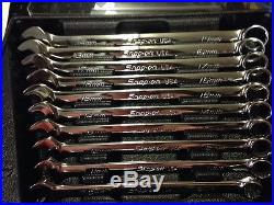 Snap on 12Pt Metric Flank Dr Wrench Set 10-19 In Original Case