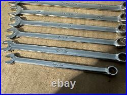 Snap-on 12 Piece Sae 12 Point Combination Wrench Set 1/4 7/8 Read