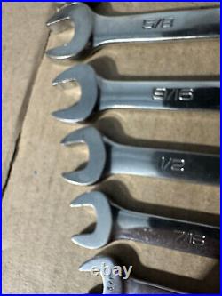 Snap-on 12 Piece Sae 12 Point Combination Wrench Set 1/4 7/8 Read