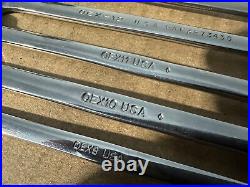 Snap-on 12 Piece Sae 12 Point Combination Wrench Set 1/4 7/8 Read