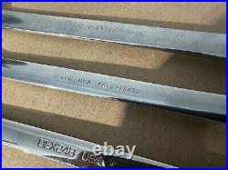 Snap-on 12 Piece Sae 12 Point Combination Wrench Set 1/4 7/8 Read