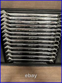 Snap-on 13pc 12-Point Metric Flank Drive Combination Wrench Set 10-22mm OEXM713B