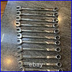 Snap-on 19pc master metric flank drive plus combination wrench set 7-25mm
