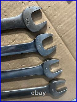 Snap-on 4 Piece Large Comb Wrenches 1-1/16, 1-1/8, 1-3/16 & 1-1/4 Read