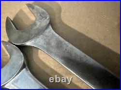 Snap-on 4 Piece Large Comb Wrenches 1-1/16, 1-1/8, 1-3/16 & 1-1/4 Read