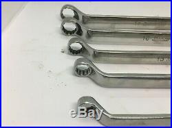 Snap-on 5 Piece Metric 60 Degree Deep Offset Box Wrench Set (XOM605)