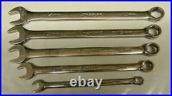 Snap-on 5pc Metric 6pt Combination Wrench Set 7,10,12-14mm #oshm Series