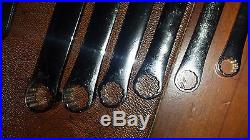 Snap on 6 pc 12 point 0 degree offset metric box wrench set