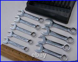 Snap-on 9 pc Metric Midget Combination Wrench Set OXIM, 11 19mm, USA, SH6132