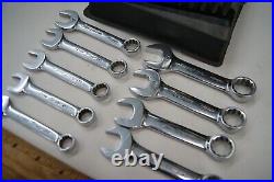 Snap-on 9 pc Metric Midget Combination Wrench Set OXIM, 11 19mm, USA, SH6132