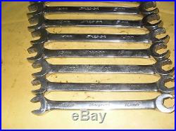 Snap on RXSM 10pc Metric 6pt 10mm 19mm Open End / Flare Nut Wrench Set USA