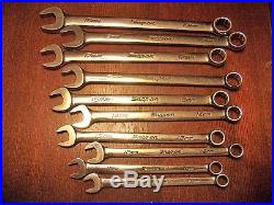 Snap-on Tools 10 Pc Metric Combination Wrench Set # OEXM710B Used in great cond