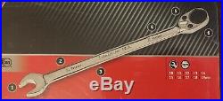 Snap-on Tools 10 Piece Metric Reversable Plus Ratcheting Wrench Set Soxrrm710