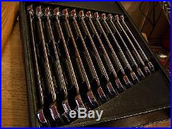 Snap-on Tools 13 Piece Metric 12 Point Combination Wrench Set 10-22mm #OEXM713B