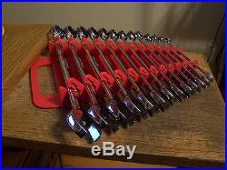 Snap-on Tools 13 Piece Metric Chrome Combination Wrench Set 10mm-22mm